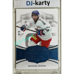 24/25 LC Repre série 2 Collectors Edition #CHG-21 Michael Špaček Season Collection Czech Hockey Games 2025 Blue 9/9