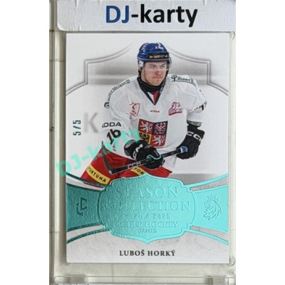 24/25 LC Repre série 2 Collectors Edition #BHG-10 Luboš Horký Season Collection Baijer Hockey Games 2025 Turquoise 5/5