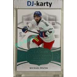 24/25 LC Repre série 2 Collectors Edition #CHG-21 Michael Špaček Season Collection Czech Hockey Games 2025 Turquoise 5/5