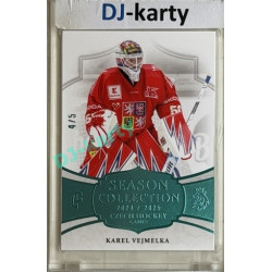 24/25 LC Repre série 2 Collectors Edition #CHG-32 Karel Vejmelka Season Collection Czech Hockey Games 2025 Turquoise 4/5