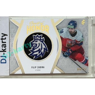 24/25 LC Repre série 2 Collectors Edition #COH-07 Filip Zadina Crest of Honor - Collectors version Gold xx/27