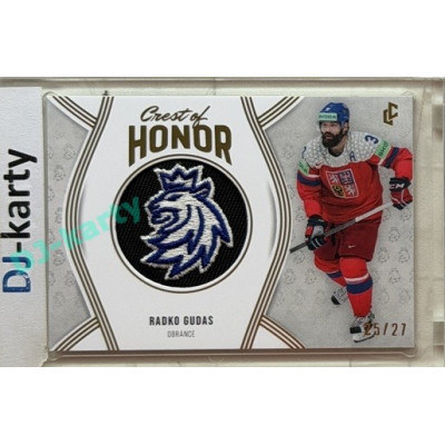 24/25 LC Repre série 2 Collectors Edition #COH-26 Radko Gudas Crest of Honor - Collectors version Gold xx/27