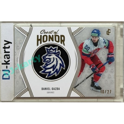 24/25 LC Repre série 2 Collectors Edition #COH-08 Daniel Gazda Crest of Honor - Collectors version Gold xx/27