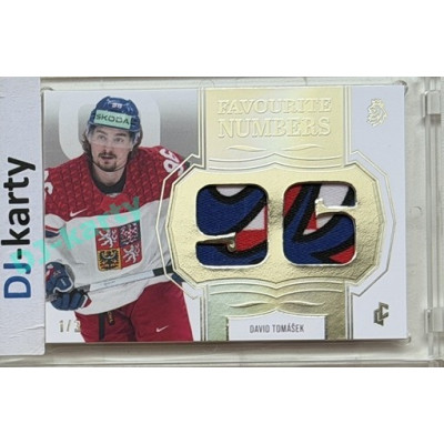 24/25 LC Repre série 2 Collectors Edition #FN-15 David Tomášek Favourite Numbers Platinum 1/3