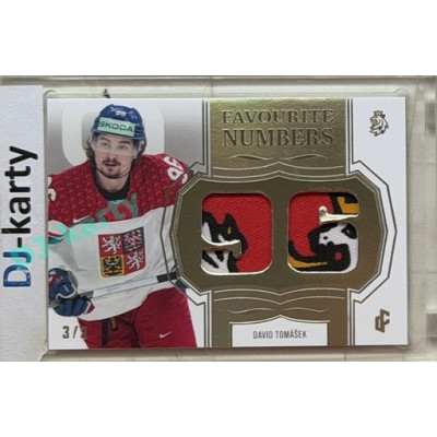 24/25 LC Repre série 2 Collectors Edition #FN-15 David Tomášek Favourite Numbers Platinum 3/3