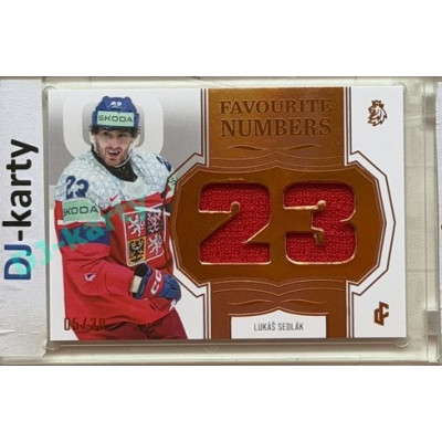 24/25 LC Repre série 2 Collectors Edition #FN-11 Lukáš Sedlák Favourite Numbers Orange 05/30