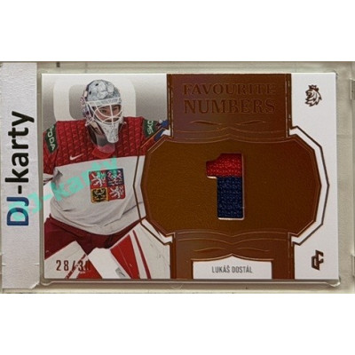 24/25 LC Repre série 2 Collectors Edition #FN-17 Lukáš Dostál Favourite Numbers Orange 28/30