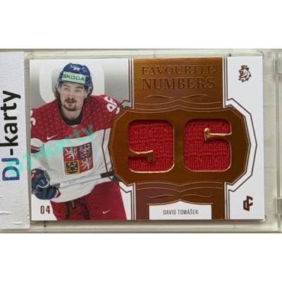24/25 LC Repre série 2 Collectors Edition #FN-15 David Tomášek Favourite Numbers Orange 04/30
