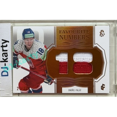 24/25 LC Repre série 2 Collectors Edition #FN-10 Ondřej Palát Favourite Numbers Orange 21/30