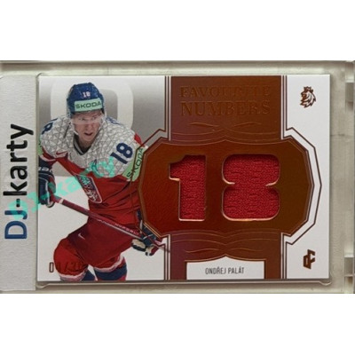 24/25 LC Repre série 2 Collectors Edition #FN-10 Ondřej Palát Favourite Numbers Orange 04/30
