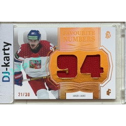 24/25 LC Repre série 2 Collectors Edition #FN-02 Jakub Lauko Favourite Numbers Orange 21/30
