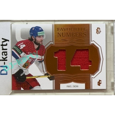 24/25 LC Repre série 2 Collectors Edition #FN-09 Pavel Zacha Favourite Numbers Orange 23/30