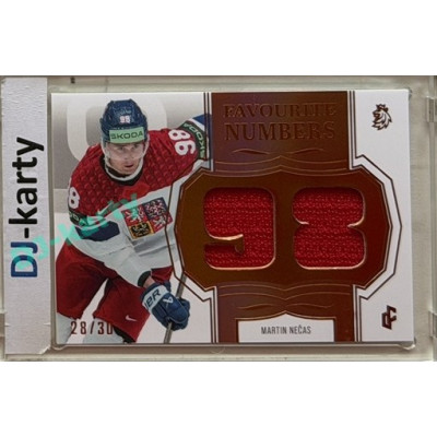 24/25 LC Repre série 2 Collectors Edition #FN-01 Martin Nečas Favourite Numbers Orange 28/30