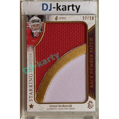 24/25 LC Repre série 2 Collectors Edition #SC-JK Josef Kořenář Starring Collection Back Number Patch 27/28