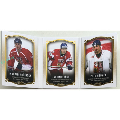 24/25 LC Repre série 2 Collectors Edition #RCH-12 Martin Ručinský / Jaromír Jágr / Petr Nedvěd Booklet Records of Czech Republic 06/20