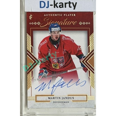 24/25 LC Repre série 2 Collectors Edition #AS-JAN Martin Jandus Update Signature Authentic Player Signature 2023/24 Red 04/12