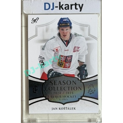 24/25 LC Repre série 2 Collectors Edition #BHG-04 Jan Košťálek Season Collection Baijer Hockey Games 2025 Black 1/1
