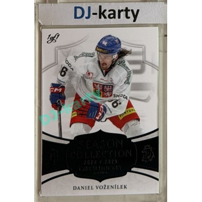 24/25 LC Repre série 2 Collectors Edition #CHG-29 Daniel Voženílek Season Collection Czech Hockey Games 2025 Black 1/1