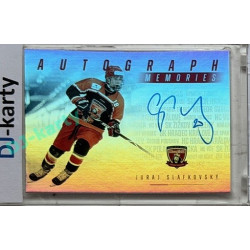 2025 MK 100 let na soutoku Hradec Králové #AM-04 Juraj Slafkovský Autograph Memories SILVER 1of25