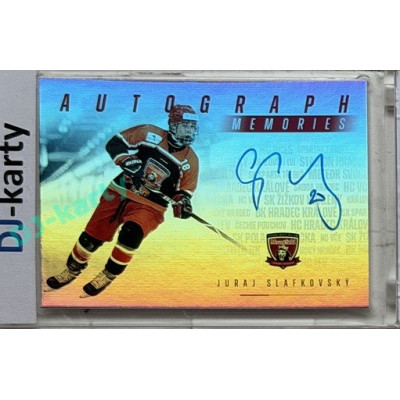 2025 MK 100 let na soutoku Hradec Králové #AM-04 Juraj Slafkovský Autograph Memories SILVER 1of25