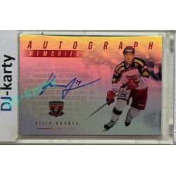 2025 MK 100 let na soutoku Hradec Králové #AM-03 Filip Hronek Autograph Memories SILVER 1of25