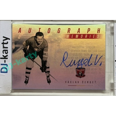 2025 MK 100 let na soutoku Hradec Králové #AM-01 Václav Čergeť Autograph Memories SILVER 1of25