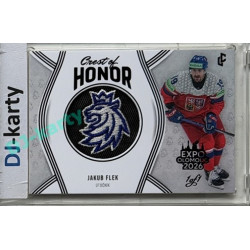 24/25 LC Repre série 2 Collectors Edition #COH-09 Jakub Flek Crest of Honor - Expo Olomouc Black 1/1