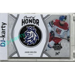 24/25 LC Repre série 2 Collectors Edition #COH-04 Jakub Krejčík Crest of Honor - Expo Olomouc Black 1/1