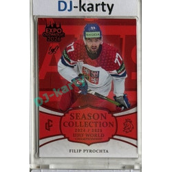 24/25 LC Repre série 2 Collectors Edition #WCH-07 Filip Pyrochta IIHF World Championship 2025 Expo Olomouc Red 1/1