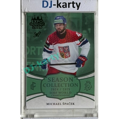 24/25 LC Repre série 2 Collectors Edition #WCH-15 Michael Špaček IIHF World Championship 2025 Expo Olomouc Turquoise 1/1
