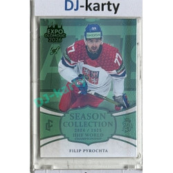 24/25 LC Repre série 2 Collectors Edition #WCH-07 Filip Pyrochta IIHF World Championship 2025 Expo Olomouc Turguoise 1/1