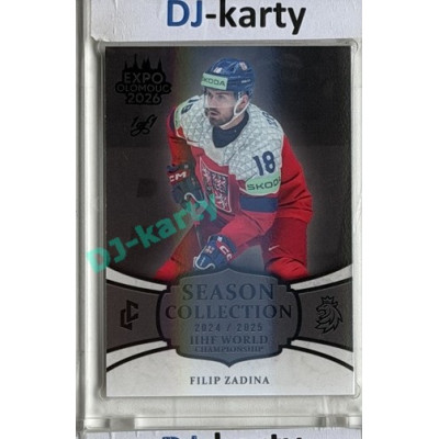 24/25 LC Repre série 2 Collectors Edition #WCH-11 Filip Zadina IIHF World Championship 2025 Expo Olomouc Black 1/1