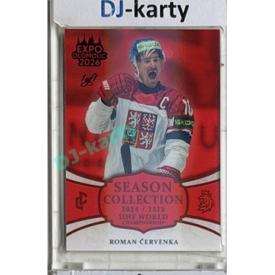 24/25 LC Repre série 2 Collectors Edition #WCH-10 Roman Červenka IIHF World Championship 2025 Expo Olomouc Red1/1