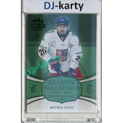 24/25 LC Repre série 2 Collectors Edition #BHG-16 Michal Kunc Beijer Hockey Games 2025 Expo Olomouc Turquoise 1/1