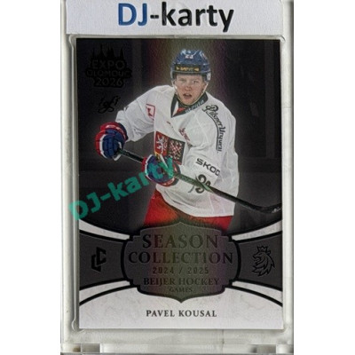 24/25 LC Repre série 2 Collectors Edition #BHG-18 Pavel Kousal Beijer Hockey Games 2025 Expo Olomouc Black 1/1