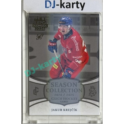 24/25 LC Repre série 2 Collectors Edition #CHG-08 Jakub Krejčík Czech Hockey games 2025 Expo Olomouc Platinum 1/1
