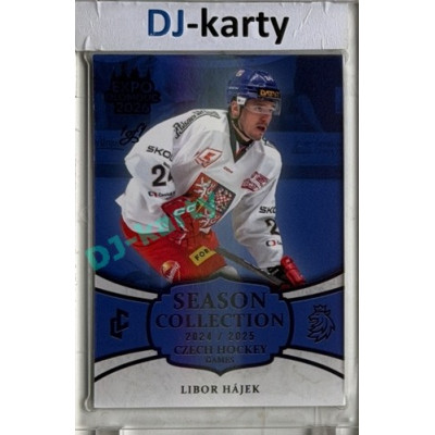 24/25 LC Repre série 2 Collectors Edition #CHG-05 Libor Hájek Czech Hockey games 2025 Expo Olomouc Blue 1/1