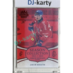 24/25 LC Repre série 2 Collectors Edition #CHG-08 Jakub Krejčík Czech Hockey games 2025 Expo Olomouc Red 1/1