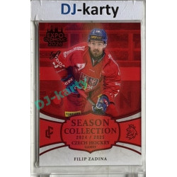 24/25 LC Repre série 2 Collectors Edition #CHG-16 Filip Zadina Czech Hockey games 2025 Expo Olomouc Red 1/1