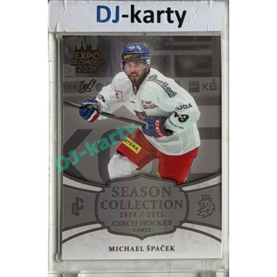 24/25 LC Repre série 2 Collectors Edition #CHG-21 Michael Špaček Czech Hockey games 2025 Expo Olomouc Platinum 1/1