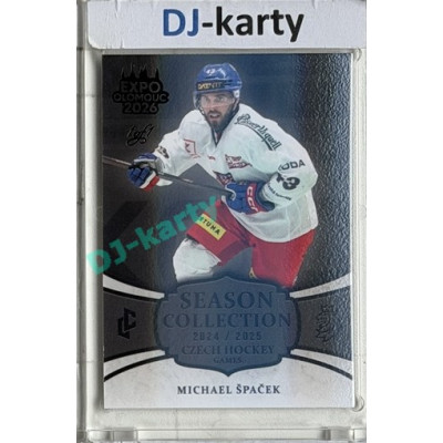 24/25 LC Repre série 2 Collectors Edition #CHG-21 Michael Špaček Czech Hockey games 2025 Expo Olomouc Black 1/1