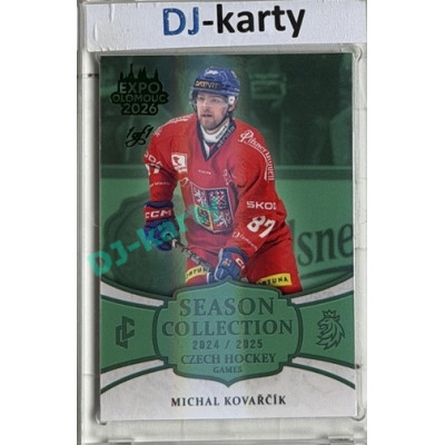 24/25 LC Repre série 2 Collectors Edition #CHG-24 Michal Kovařčík Czech Hockey games 2025 Expo Olomouc Turquoise 1/1