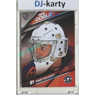 2025/26 Goal Cards Maxa liga #TG-41 Tomáe Volevecký Goalies Parallel 15/15