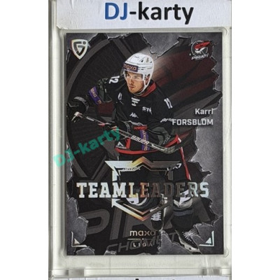 2025/26 Goal Cards Maxa liga #TL-06 Karri Forsblom Team Leaders Parallel 06/15