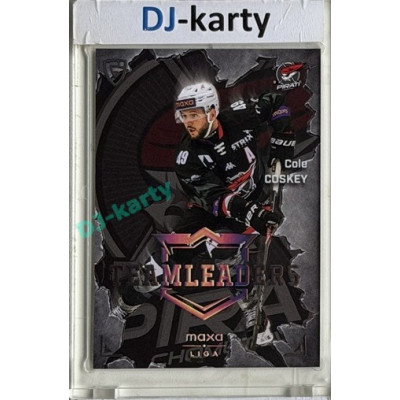 2025/26 Goal Cards Maxa liga #TL-05 Cole Coskey Team Leaders Parallel 06/15