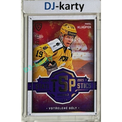 2025/26 Goal Cards Maxa liga #TOP-06 Pavel Klhůfek Top 5 Statistics Parallel 03/15