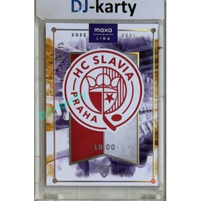 2025/26 Goal Cards Maxa liga #C-11 HC Slavia Praha Team Logo Parallel 7/15