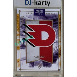 2025/26 Goal Cards Maxa liga #C-10 HC Dynamo Pardubice B Team Logo Parallel 7/15