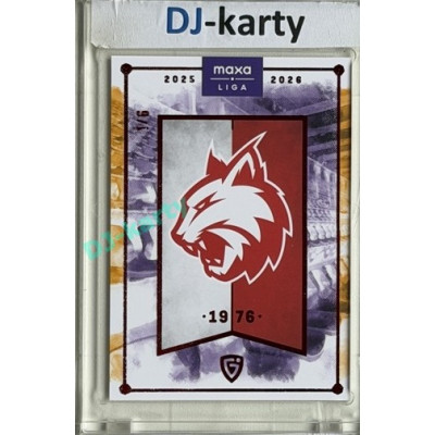 2025/26 Goal Cards Maxa liga #C-13 HC Frýdek-Místek Team Logo Parallel  Red 1/6