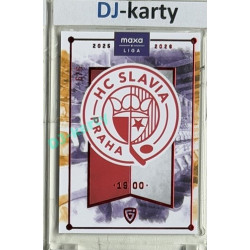 2025/26 Goal Cards Maxa liga #C-11 HC Slavia Praha Team Logo Parallel Red 1/6